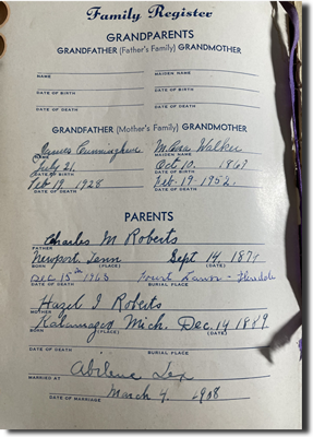 Roberts Family Bible