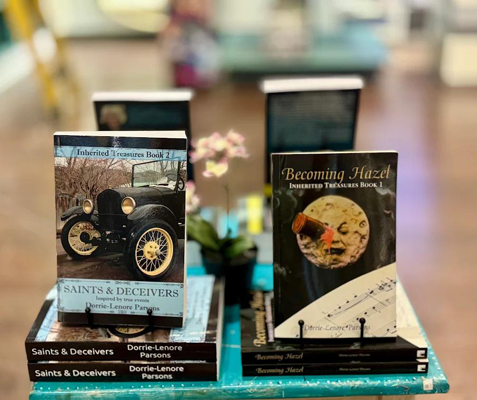 Display of all 4 books